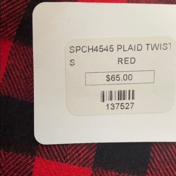 Blue Elephant Buffalo Plaid Twist Dress - Picture 6 of 6